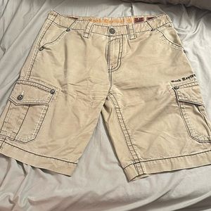 Men’s tan Rock Revival shorts